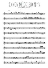 Canon mélodieux N°3 de Georg Philipp Telemann